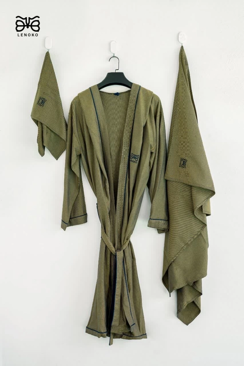 سرویس حوله پالتویی سه تیکه لنوکو سایز لارج (L)