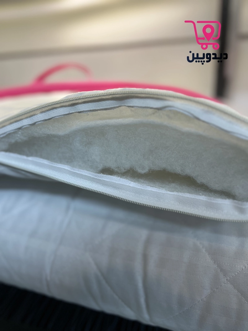 تشک مسافرتی الیافی لایکو پارچه هتلی نخی زیپی با کاور TM 72